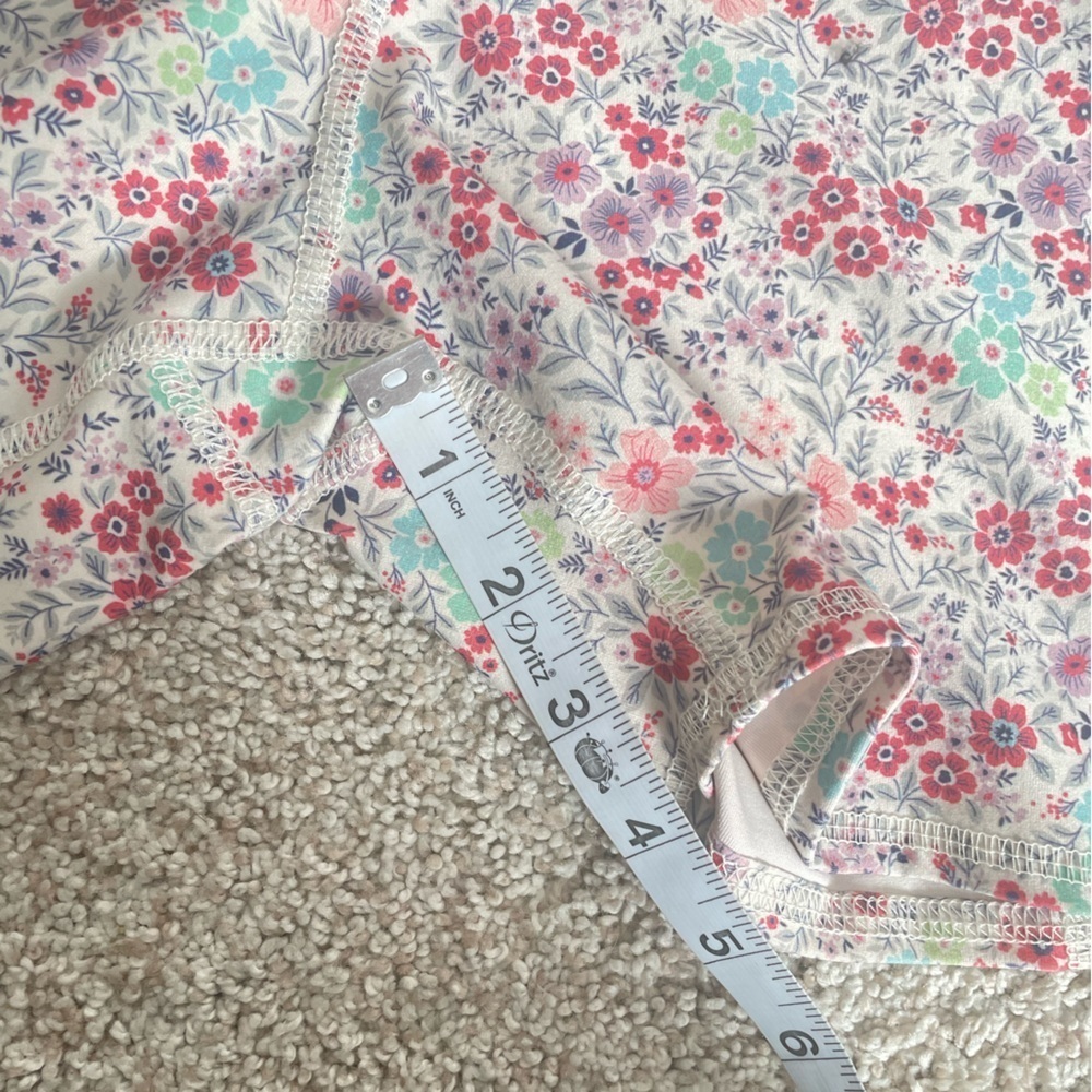 Floral Bike Shorts by Evolution and Creation workout shorts New Without Tags M - Picture 6 of 7